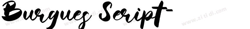 Burgues Seript字体转换